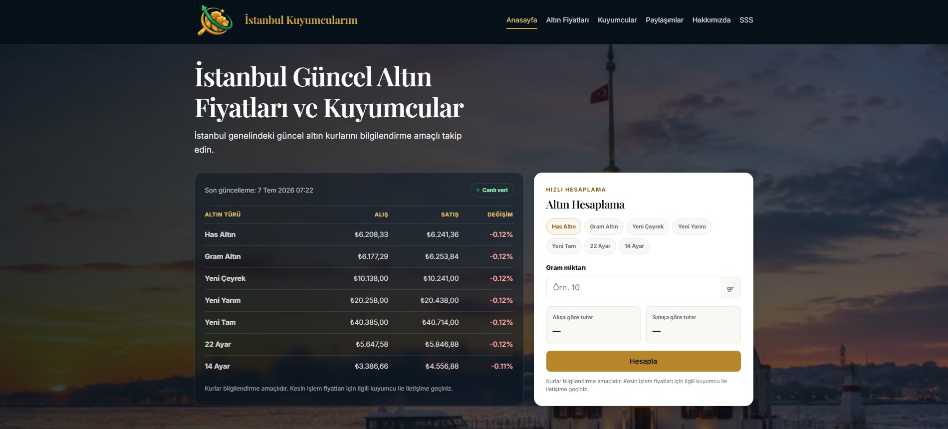 Kuyumcularım Web Projesi